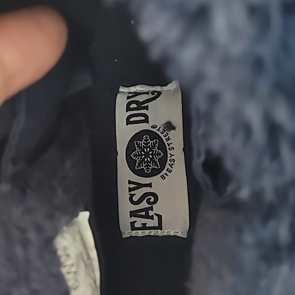 NEW Easy Street Frosty Waterproof Ankle Winter Boots Navy Size 6 Women's Fur - Picture 7 of 9